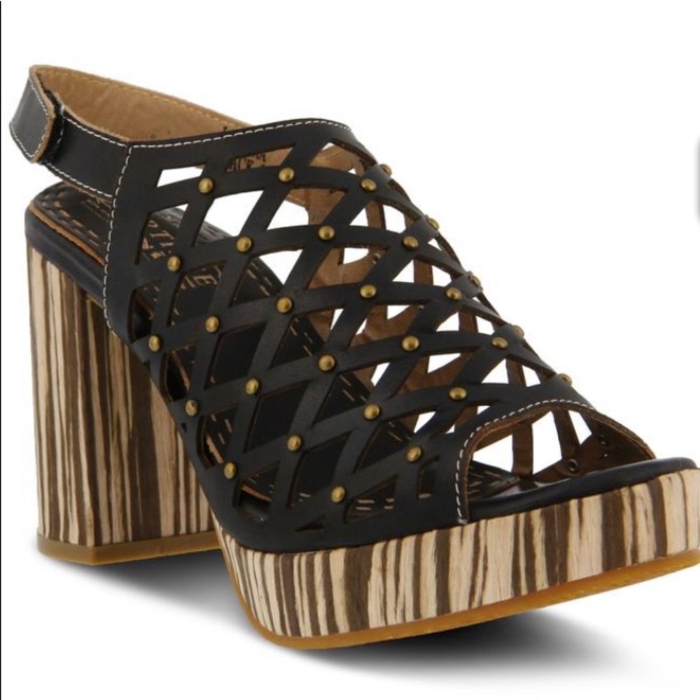 Spring Step L’ARTISTE Platform Shoe Sandal Size 9